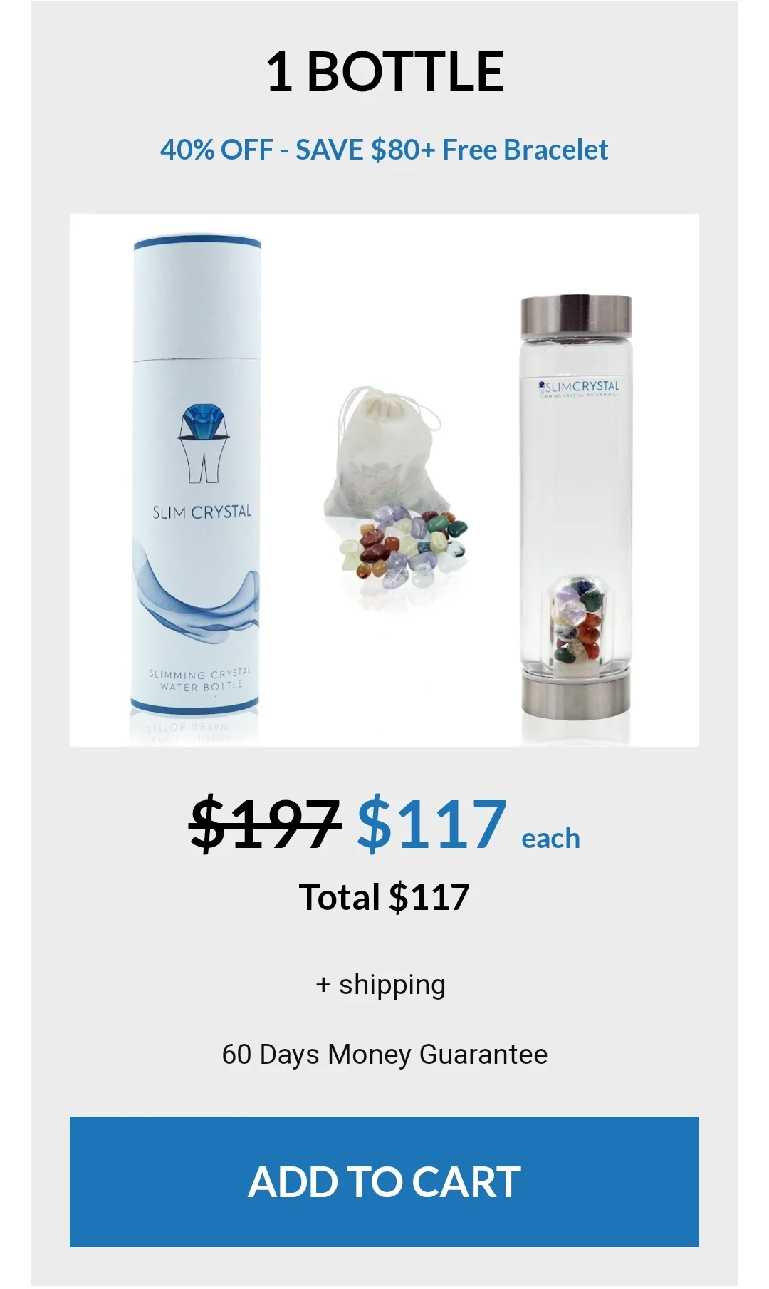 Slim Crystal 1 bottle pricing